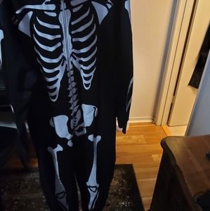 Hooded Skeleton onsie